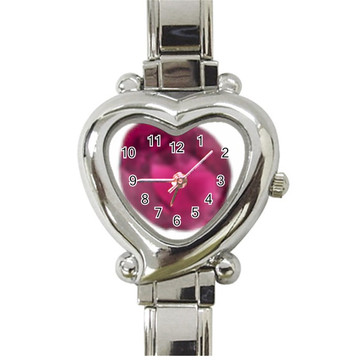 Fun Fuschia Heart Italian Charm Watch