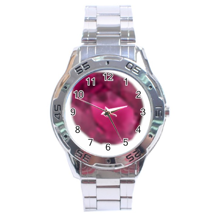 Fun Fuschia Stainless Steel Analogue Watch