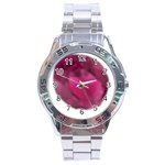 Fun Fuschia Stainless Steel Analogue Watch Front