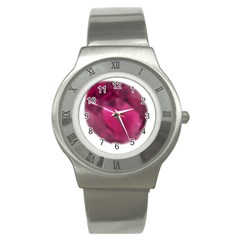 Fun Fuschia Stainless Steel Watch by Janetaudreywilson