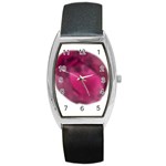 Fun Fuschia Barrel Style Metal Watch Front