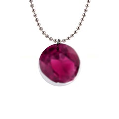 Fun Fuschia 1  Button Necklace by Janetaudreywilson