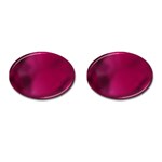 Fun Fuschia Cufflinks (Oval) Front(Pair)