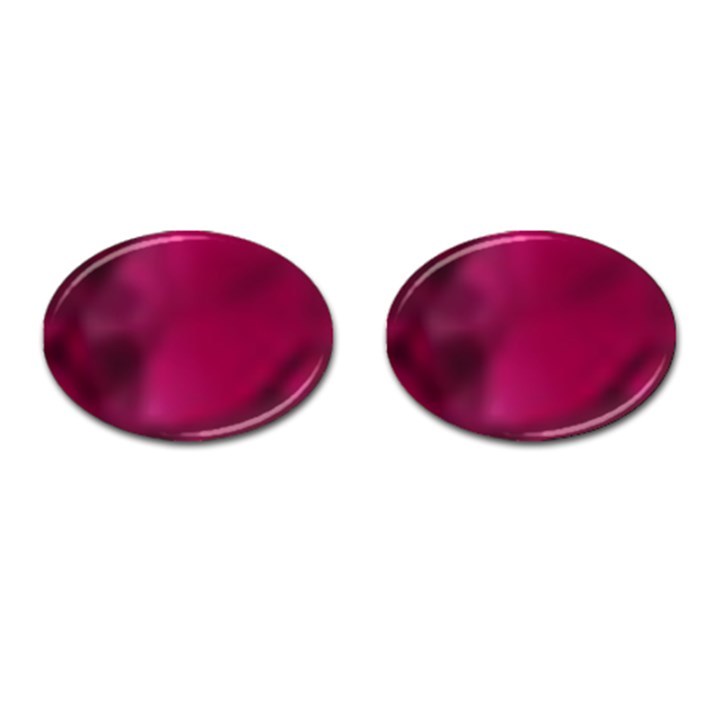 Fun Fuschia Cufflinks (Oval)