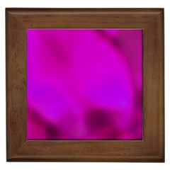 Fun Fuschia Framed Tile by Janetaudreywilson