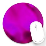 Fun Fuschia Round Mousepads Front