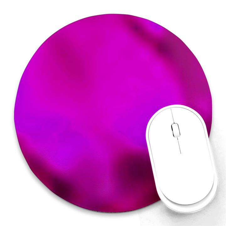 Fun Fuschia Round Mousepads