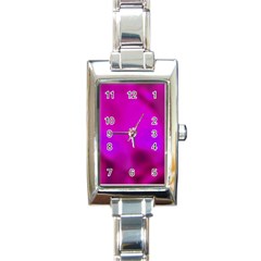 Fun Fuschia Rectangle Italian Charm Watch by Janetaudreywilson