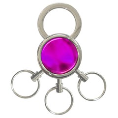 Fun Fuschia 3-ring Key Chain by Janetaudreywilson