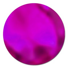 Fun Fuschia Magnet 5  (round)