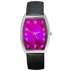 Fun Fuschia Barrel Style Metal Watch by Janetaudreywilson