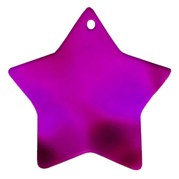 Fun Fuschia Star Ornament (Two Sides)