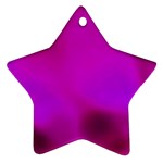 Fun Fuschia Star Ornament (Two Sides) Back