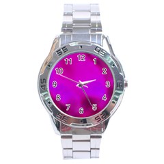 Fun Fuschia Stainless Steel Analogue Watch by Janetaudreywilson