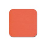 Appreciating Apricot Rubber Square Coaster (4 pack)  Front