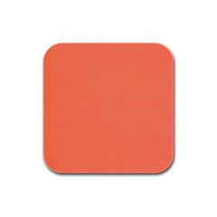 Appreciating Apricot Rubber Square Coaster (4 Pack)  by Janetaudreywilson