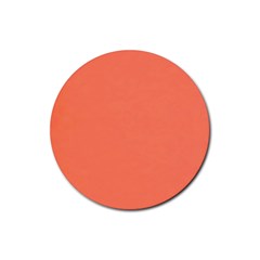 Appreciating Apricot Rubber Coaster (round)  by Janetaudreywilson