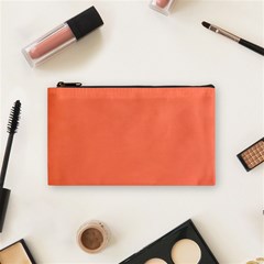 Appreciating Apricot Cosmetic Bag (small) by Janetaudreywilson