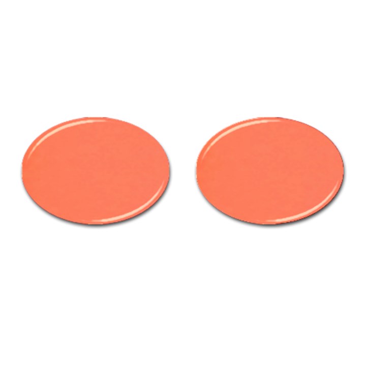 Appreciating Apricot Cufflinks (Oval)