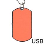 Appreciating Apricot Dog Tag USB Flash (Two Sides) Back