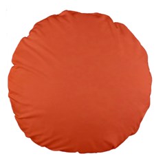 Appreciating Apricot Large 18  Premium Round Cushions by Janetaudreywilson