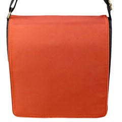 Appreciating Apricot Flap Closure Messenger Bag (s) by Janetaudreywilson