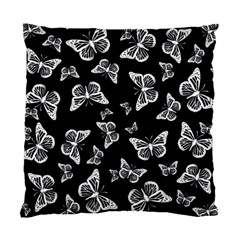 Black And White Butterfly Pattern Standard Cushion Case (two Sides) by SpinnyChairDesigns