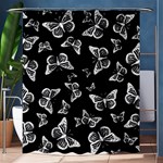 Black and White Butterfly Pattern Shower Curtain 60  x 72  (Medium)  60 x72  Curtain