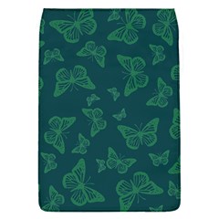 Midnight Green Butterflies Pattern Removable Flap Cover (s) by SpinnyChairDesigns