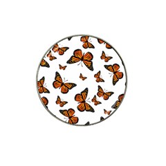 Monarch Butterflies Hat Clip Ball Marker (4 Pack) by SpinnyChairDesigns