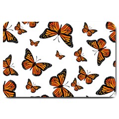 Monarch Butterflies Large Doormat  by SpinnyChairDesigns