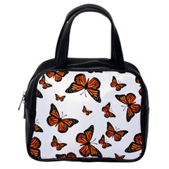 Monarch Butterflies Classic Handbag (one Side) by SpinnyChairDesigns