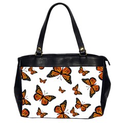 Monarch Butterflies Oversize Office Handbag (2 Sides) by SpinnyChairDesigns