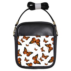 Monarch Butterflies Girls Sling Bag by SpinnyChairDesigns