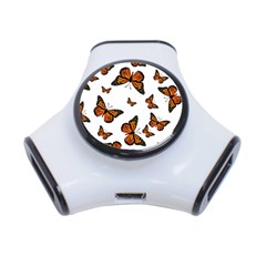 Monarch Butterflies 3-port Usb Hub by SpinnyChairDesigns