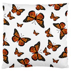 Monarch Butterflies Large Cushion Case (one Side)