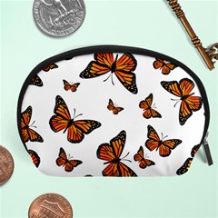 Monarch Butterflies Accessory Pouch (large) by SpinnyChairDesigns