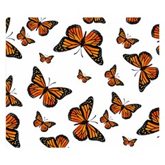 Monarch Butterflies Double Sided Flano Blanket (small)  by SpinnyChairDesigns