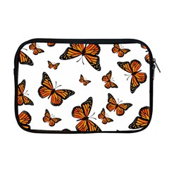 Monarch Butterflies Apple Macbook Pro 17  Zipper Case by SpinnyChairDesigns