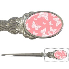 Pink And White Butterflies Letter Opener by SpinnyChairDesigns