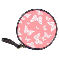 Pink And White Butterflies Classic 20-cd Wallets by SpinnyChairDesigns