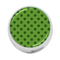 Green Four Leaf Clover Pattern 4-port Usb Hub (two Sides)