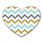 Chevron  Heart Mousepads Front