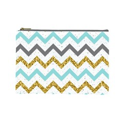 Chevron  Cosmetic Bag (large) by Sobalvarro