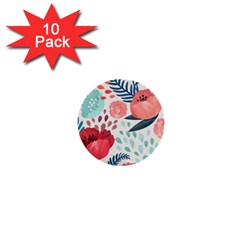 Floral  1  Mini Buttons (10 Pack)  by Sobalvarro