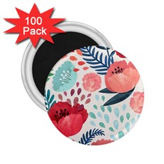 Floral  2 25  Magnets (100 Pack)  by Sobalvarro