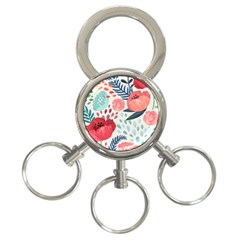 Floral  3-ring Key Chain by Sobalvarro