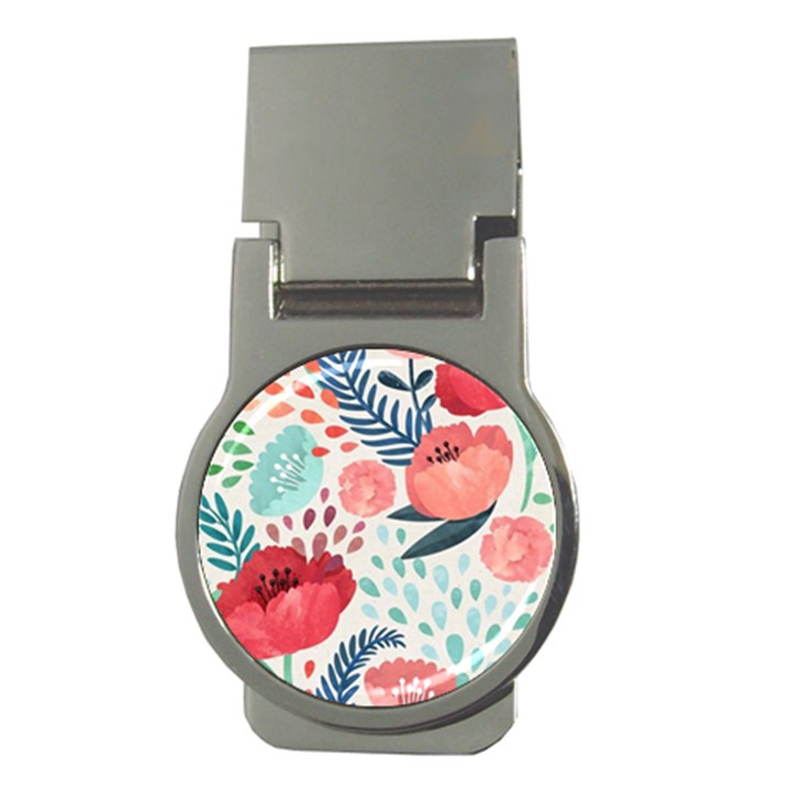 Floral  Money Clips (Round) 