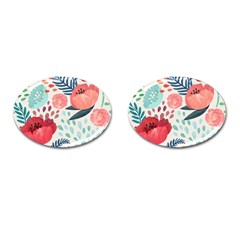 Floral  Cufflinks (oval) by Sobalvarro