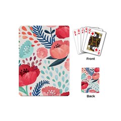 Floral  Playing Cards Single Design (mini) by Sobalvarro